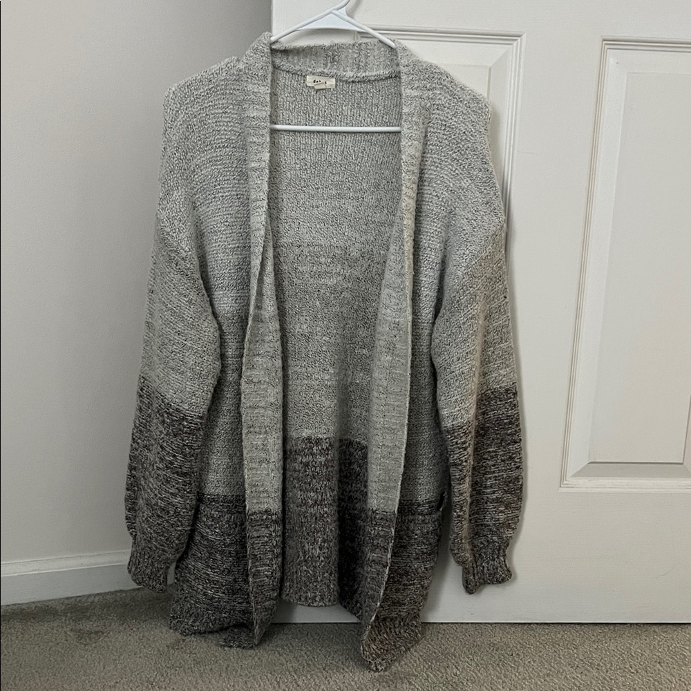 Debut Gray and Brown Women's Cardigan